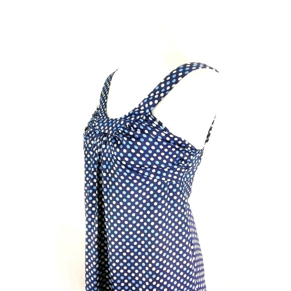 As U Wish Mini Dress Sz 3  Blue Polka Dot - Picture 3 of 8